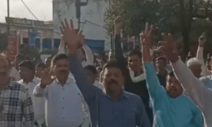 gwalior teachers protest 