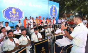 Indian Navy band performance