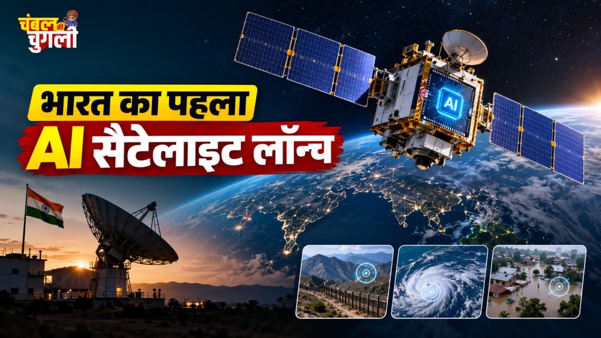बाढ़ और तबाही में अब आसमान से फौरन मिलेगी सटीक जानकारी, भारत ने लॉन्च किया अपना पहला AI सैटेलाइट