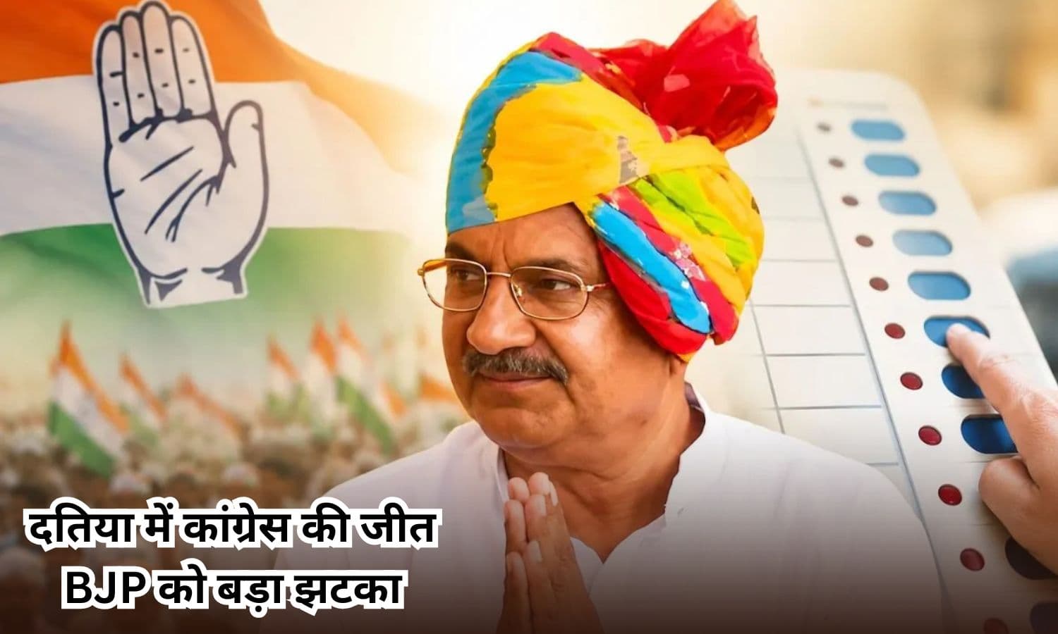 Datia Bypoll Result: दतिया में फिर BJP को शिकस्त, कांग्रेस के घनश्याम सिंह ने 6056 वोटों से दर्ज की जीत
