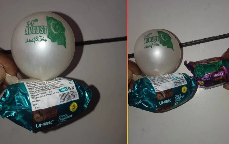 Balloons with Pakistani flags