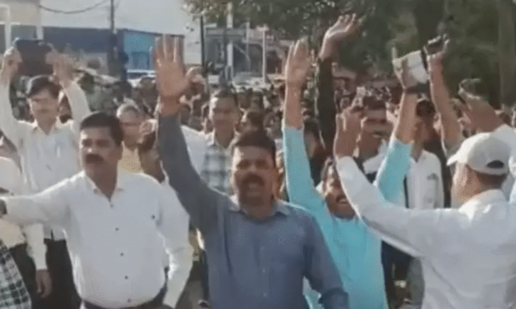 gwalior teachers protest