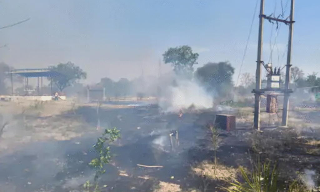 Bijroni Shanti Dham Fire