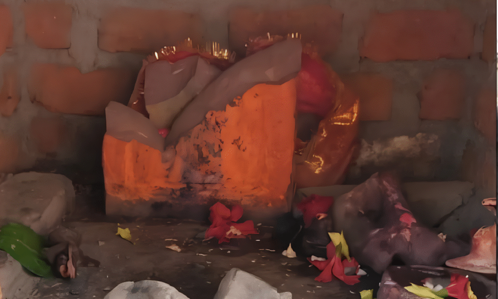 Temple Idol Vandalism