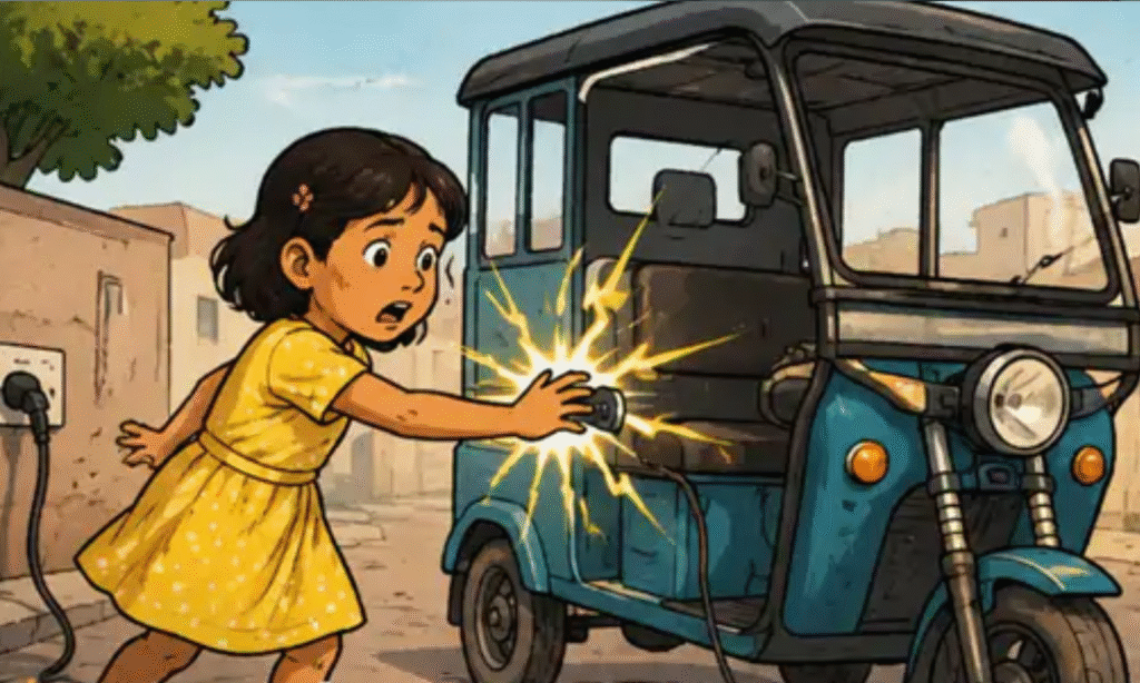 E Rickshaw Accident